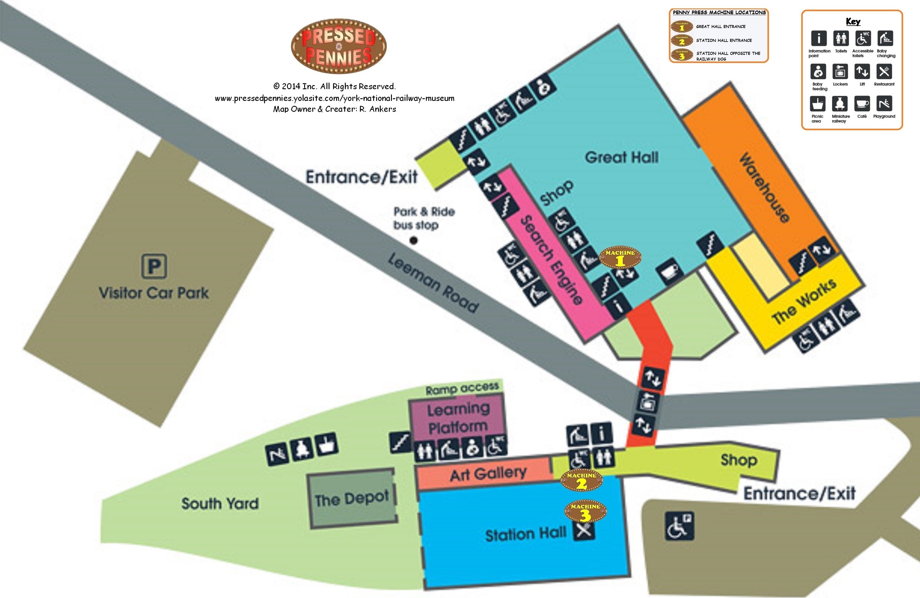 National Railway Museum Map